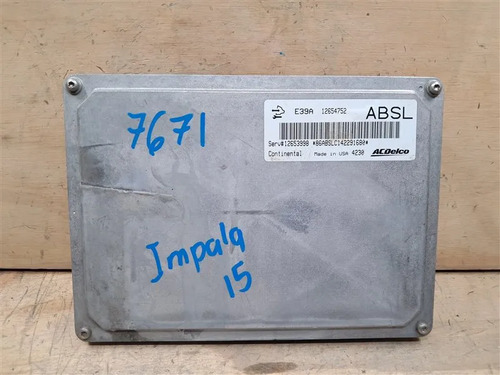 Computadora Ecm Pcm Chevrolet Impala 2015 3.6l 12654752 7671, foto 1
